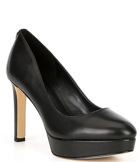 michael kors chantal platform|Chantal Leather Platform Pump .